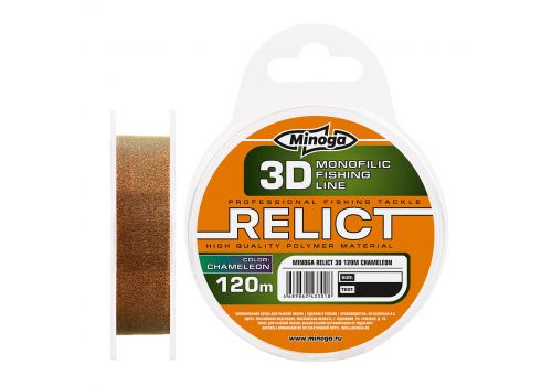 Монофильная леска Minoga RELICT 3D CHAMELEON, 120 m